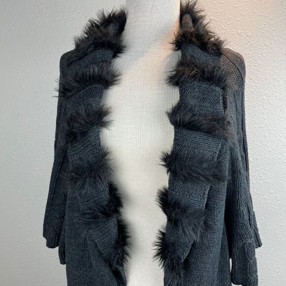 NWT RXB Black Cardigan Sweater Size XL - Picture 2 of 10